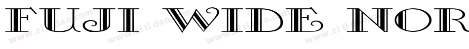 Fuji Wide Normal字体转换